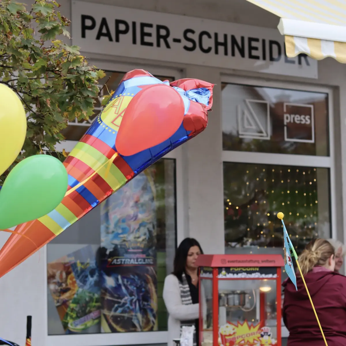 Außenansicht der Papier-Schneider Filiale Sandhausen