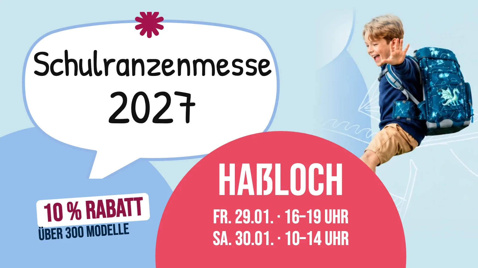 Schulranzenmesse Haßloch 2027 - Professionelle Schulranzen-Beratung im Kulturviereck