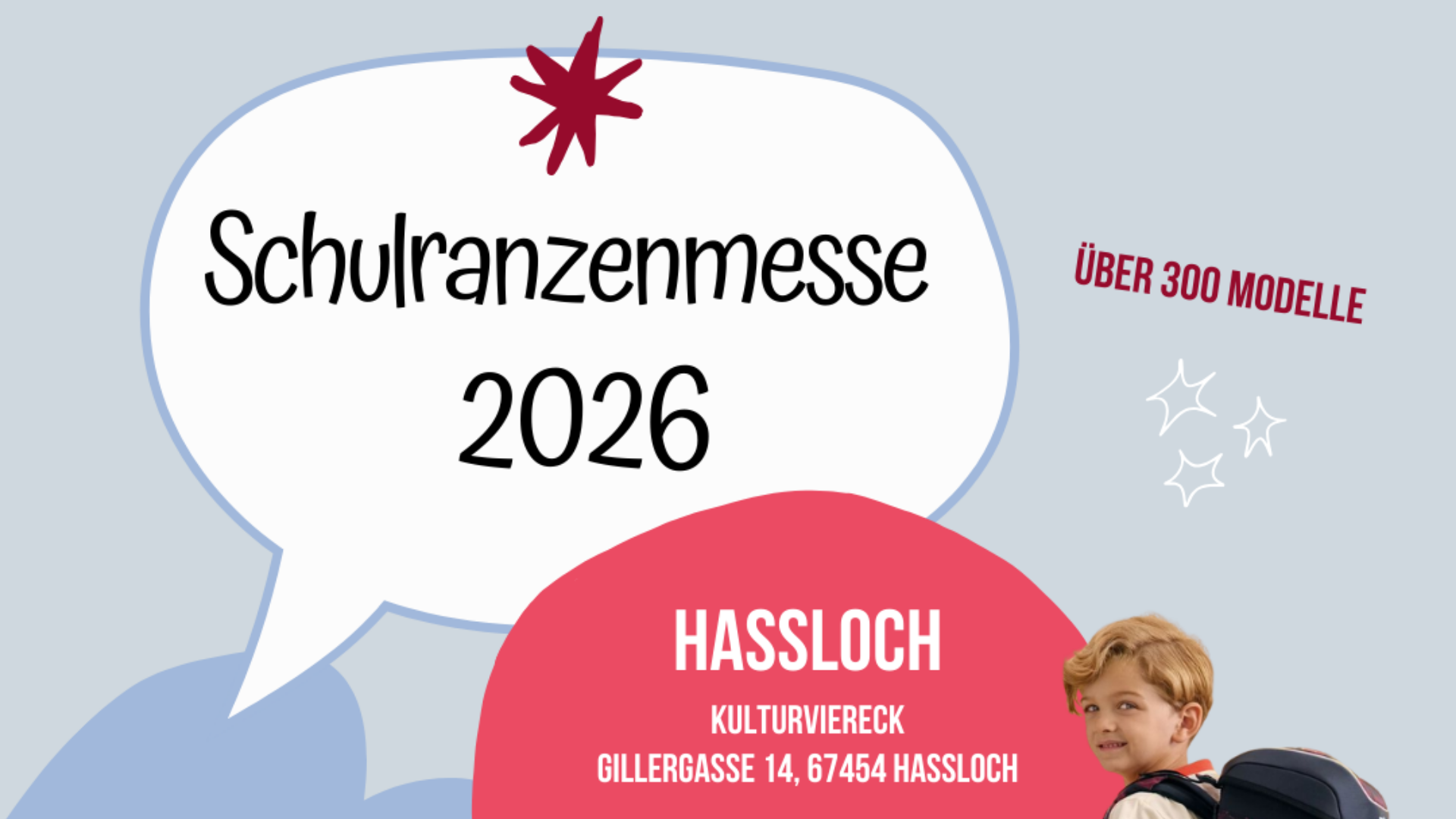 Schulranzenmesse Haßloch 2026 - Professionelle Schulranzen-Beratung im Kulturviereck